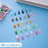 Premium Snap Mini Hair Clips - 120PCS Kids Barrettes Non Slip Hair Bow Clips (1.2 Inch, 30 Colors)