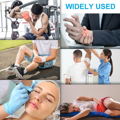 Soft Cold Packs for Injuries Reusable 4 Pack, Hot and Cold Gel Pack for Headaches, Joint Pain Relief, Flexible Therapy