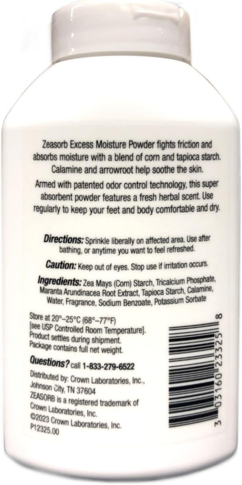 Zeasorb Prevention Super Absorbent Powder, Foot Care, 2.5-Ounce Bottles, Pack of 2