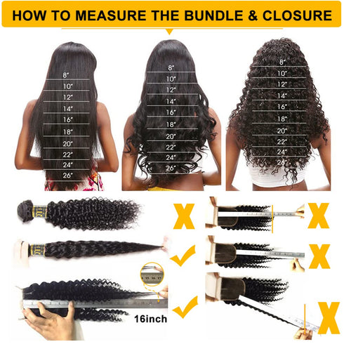 QTHAIR 16A Brazilian Virgin Hair Deep Wave Bundles, 100% Unprocessed Deep Curly Human Hair Weave, Natural Color