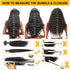 QTHAIR 16A Brazilian Virgin Hair Deep Wave Bundles, 100% Unprocessed Deep Curly Human Hair Weave, Natural Color
