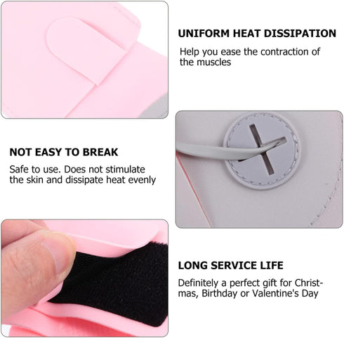 Gutecomuik 3 3 Portable Menstrual Heating Pad, Fast Heating Wrap Belt with Heat Levels and Massage Modes for Period