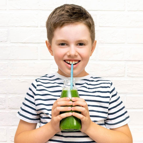 KTOB Biodegradable Flexible Drinking Straws, 200 Count 100% Plant-Based Compostable Colorful Eco Friendly Alternative