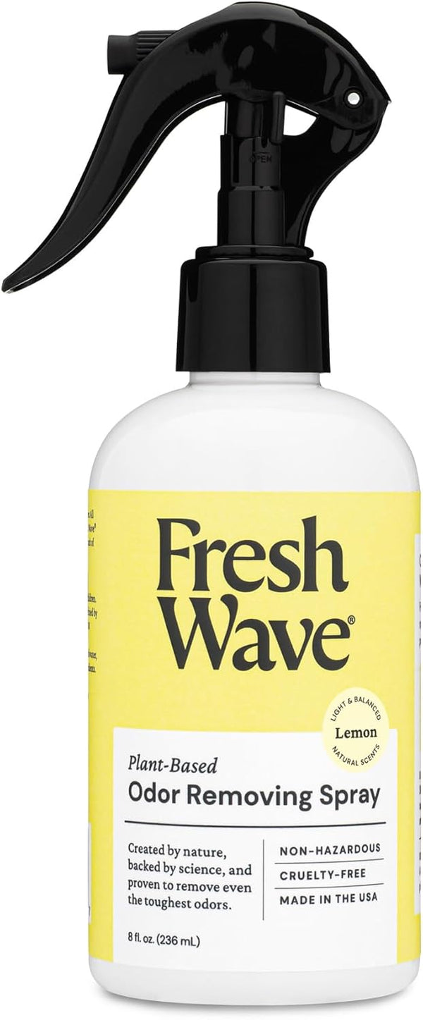Fresh Wave Lemon Odor Eliminator Spray & Air Freshener, 8 oz, Natural Plant-Based Odor Eliminator