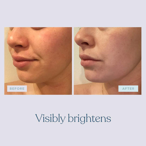 Pipette Overnight Brightening Exfoliating Mask, Vegan Face Exfoliator with Squalane & Hyaluronic Acid, 2 fl oz