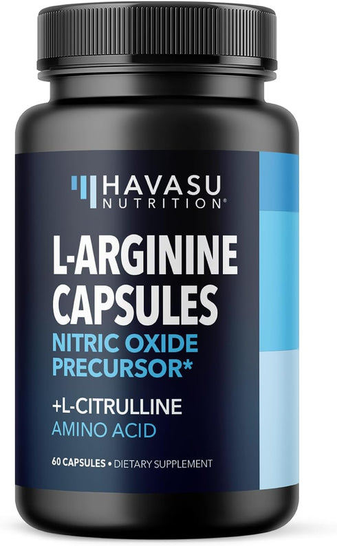 L Arginine Supplement for Men - NO Nitric Oxide Supplements for Blood Circulation Support, 60 Count