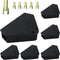 Mouse Station with Keys, Black 6 Pack, Key Required Mouse Stations for Indoor & Outdoor Safety