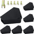 Mouse Station with Keys, Black 6 Pack, Key Required Mouse Stations for Indoor & Outdoor Safety