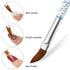 Mudder 10 Pieces 3D Nail Brushes Set, Nail Liner Ombre Brush Design Pens with Acrylic Rhinestone Handles