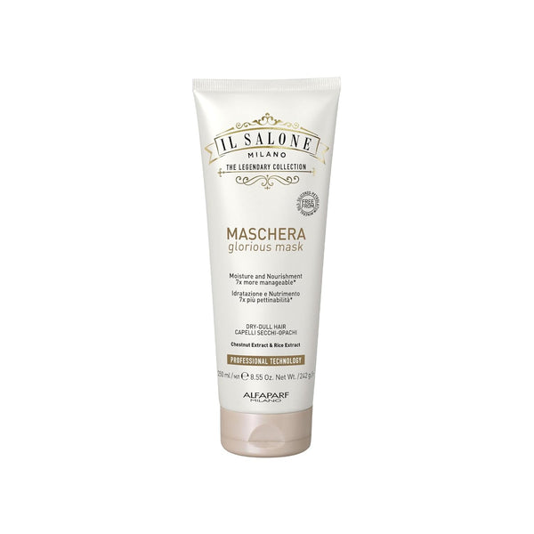 Il Salone Milano Professional Glorious Mask - Hydrating Hair Mask for Dull, Dry Hair, 250 ml