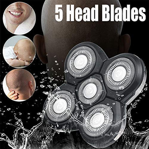 Shaver Blade Heads for 5 Heads Razor | Electric Razor Replacement Blades for Head and Face