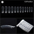 KADS 120PCS Clear Full Cover Dual Nail System Form for UV Gel Acrylic Nail Art Mold (MODEL 2)