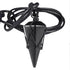 Pack 2 SUNYIK of Black Obsidian & Opalite Pendant Necklace for Couple, Black and White Crystal Point Couple Necklace