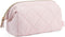 Telena Puffer Makeup Bags for Women - Nylon Puffy Makeup Organizer Case, Travel Essentials