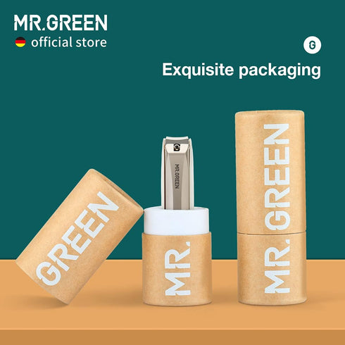 MR.GREEN Nail Clippers, Anti Splash Stainless Steel Fingernail Cutter, Detachable Design Nail Trimmer (Large)