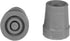 PCP Replacement Cane Tips, 7/8 inch / 2.2 cm Diameter, Gray, Two Tips