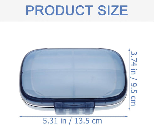 HONITANO 7-Compartment Weekly Portable Pill Organizer Waterproof Medicine Case Large Capacity Travel Container