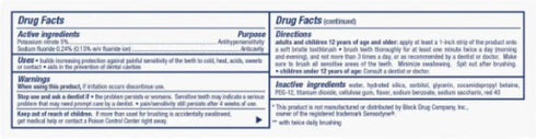 Natural White Extreme Sensitive Fluoride Anti-Cavity Whitening Toothpaste, 3.4 oz, Sensitive Teeth Relief (Pack of 3) +