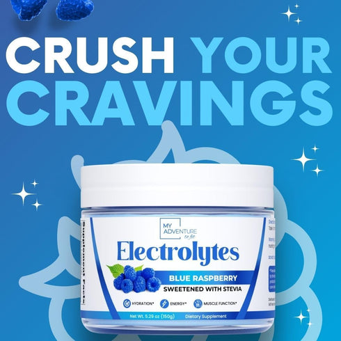 Zero Sugar Blue Raspberry Electrolytes Powder, Refreshing Hydration, 37 Servings, Vegan & Keto Friendly