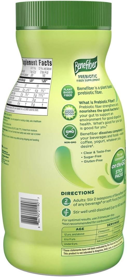 Benefiber Fiber Supplement, 760g, 190 Servings