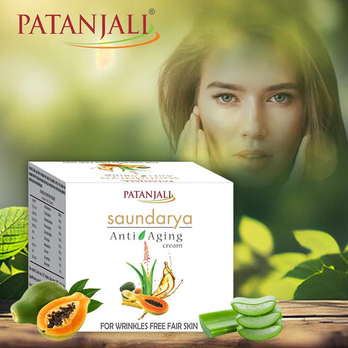 Patanjali Saundarya Anti Aging Cream, 15g / 0.03 lb