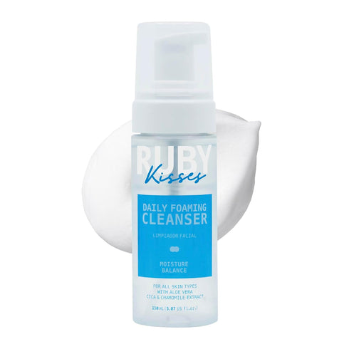 Ruby Kisses Daily Foaming Face Cleanser, Moisture & Balance, Suitable for Sensitive Skin, Vegan & Cruelty Free