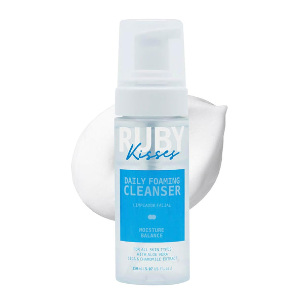 Ruby Kisses Daily Foaming Face Cleanser, Moisture & Balance, Suitable for Sensitive Skin, Vegan & Cruelty Free