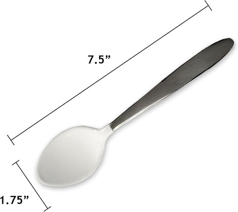 Rehabilitation Advantage Tablespoon with Plastisol Coating, White