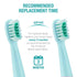 Vekkia Dragon Lord Electric Toothbrush Replacement Heads, 4 Pack, 7X More Plaque Removal, Blue