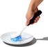 OXO Good Grips Dish Brush, Nylon Bristles with Built-in Scraper, Safe for Non-Stick Cookware, Non-Slip Handle