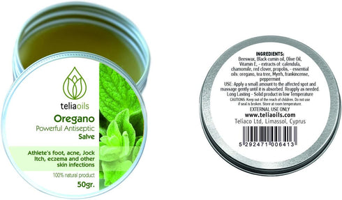 Oregano Soothing Multi-Purpose Balm – Fast Acting for Athletes Foot, Jock Itch, Skin Irritation - 1.7Oz Ointment