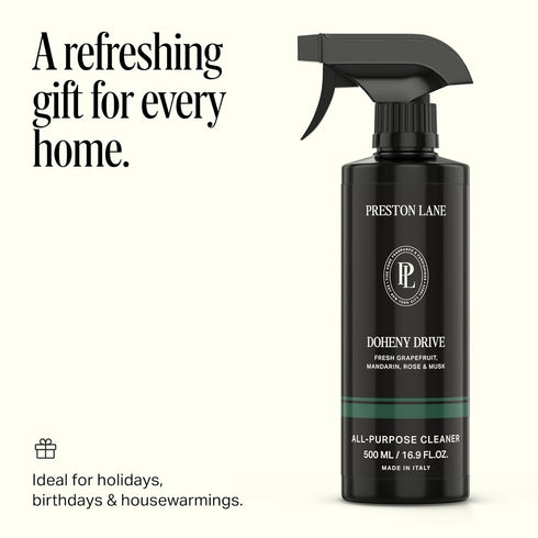 Preston Lane Luxury All-Purpose Cleaner, Doheny Drive Scent | Bio-Based Multi-Surface Spray | Streak-Free Finish, Lifts