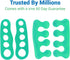 ViveSole Silicone Gel Toe Separators for Men & Women, Small (2 Pairs) - Therapeutic Spa Stretchers for Foot Care