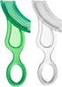 Brilliant Oral Care Baby’s First Toothbrush, Smooth Silicone Bristles for Ages 4+ Months, Green + Clear, 2 Pack