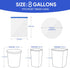 8 Gallon Medium Drawstring Garbage Bags, 60 Count, Thickened Stretchy for Kitchen, Bedroom, Bathroom, Office