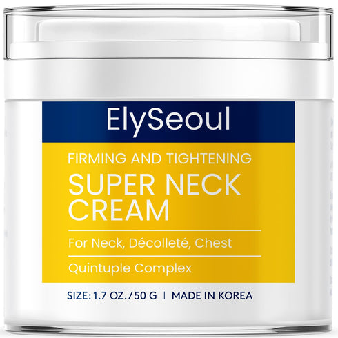 Super Neck Chest Wrinkle Cream - Advanced Tightening Firming Lifting, Korean Skin Care Anti-Aging