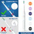 Replacement Toothbrush Heads 10 Pack for Bitvae Daily D2 Rechargeable Toothbrush, White Refills