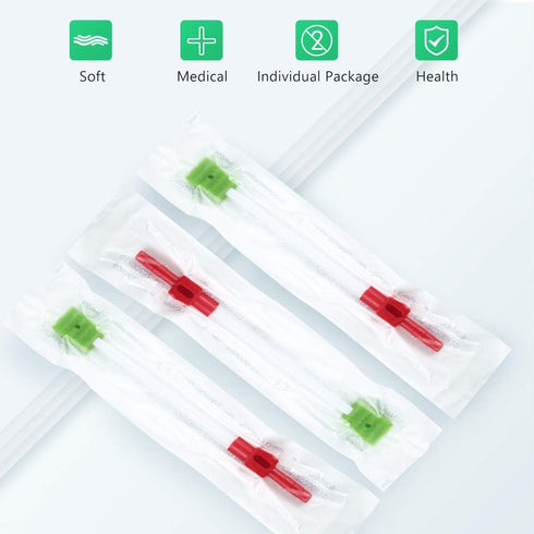 Wellgler's Oral Care Single Use Suction Swab, Box of 30