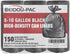 8-10 Gallon Trash Bags, 150 Count, Black Garbage Bags for Bathroom, Office, Industrial, Commercial, Recycling