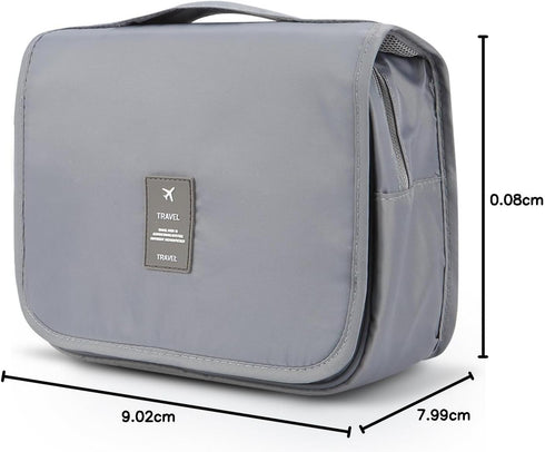Mossio - Large Hanging Toiletry Bag for Men & Women, Makeup Travel Organizer with Sturdy Hook