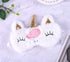 2 Pack Cute Animal Sleep Mask for Girls, Soft Plush Unicorn Blindfold Eye Cover for Travel & Sleeping