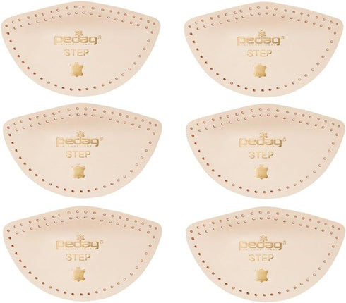 pedag Step Arch Support Inserts, Durable Foot Arch Support for Flats, Self-Adhesive, Tan, X-Large 3 Count