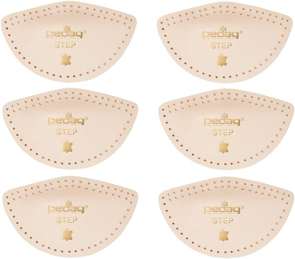 pedag Step Arch Support Inserts, Durable Foot Arch Support for Flats, Self-Adhesive, Tan, X-Large 3 Count