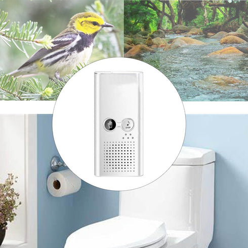 KiaoTime Bathroom White Noise Machine for Privacy - Bathroom Noise Blocker - Toilet Restroom Sound Machine of Running