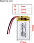 Liter Energy Battery 3.7V Lipo Battery 250mAh Rechargeable Lithium ion Polymer Battery 501730 Lithium Polymer ion Battery with Two Lines