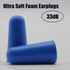 16PCS Reusable Soft Foam Ear Plugs, Noise Cancelling Earplugs with Portable PVC Case, Highest NRR 33dB for Snoring,