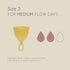 Single-Pack 2 100% 12 Hevea Loop Menstrual Cup Size (Natural), Made from Natural Rubber - Softest Period Cup - Wear