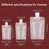 YASUOA 12 Pieces 100ml Leakproof Travel Pouches - TSA Approved Empty Stand Up Pouch for Toiletries
