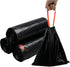 5 Gallon Drawstring Trash Bags, Flat Bottom Garbage Bag, Black, 110 Counts/3 Rolls