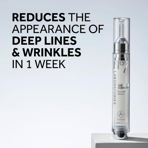 No7 Laboratories Line Correcting Booster Serum - Potent Collagen Peptide Serum for Fine Lines and Wrinkles (15 ml)